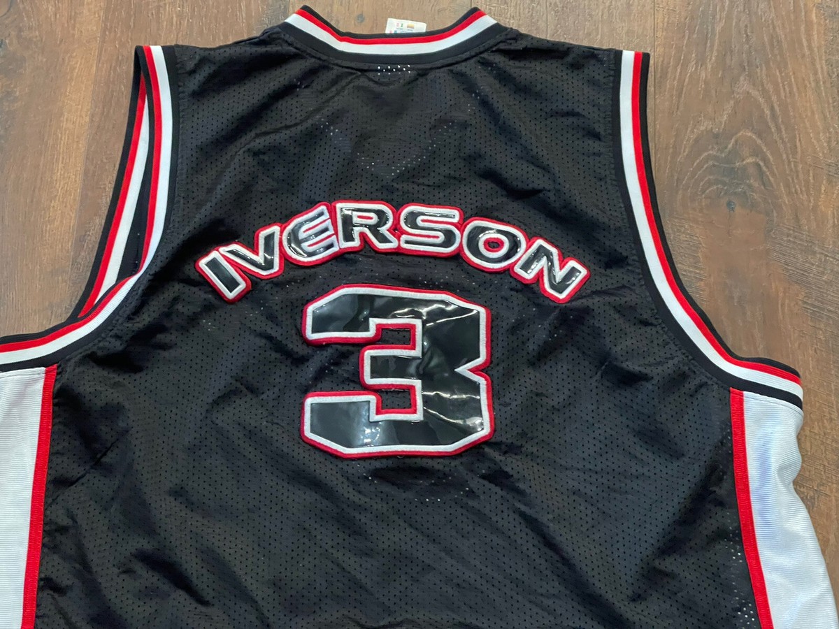 Allen Iverson NBA Black Limited Edition #3 Reebok Jersey