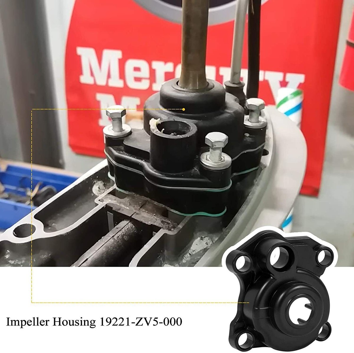 HYDRA ウォーターバンパープレート Water Pump Impeller Repair Kit for Honda 40 50 hp BF40A