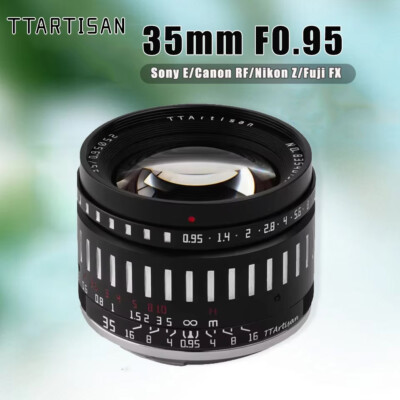 TTArtisan 35mm F0.95 APS-C Manual Lens for Canon Sony Fuji Nikon Leica Camera