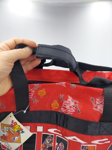 Vintage 90s Looney Tunes Chicago Bulls Gym Bag Tasmanian Devil NBA Jordan - Picture 5 of 11