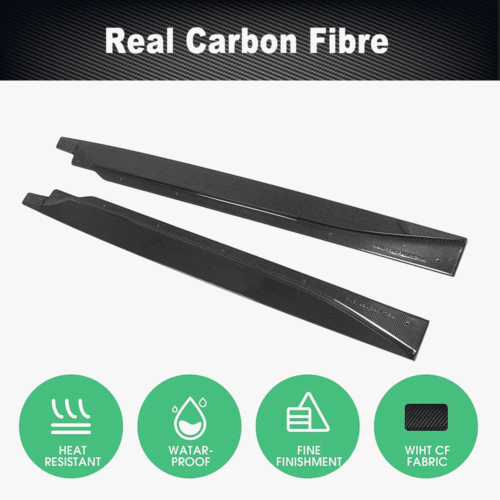 2 uds faldones laterales de carbono accesorios alerón faldones laterales se adapta a BMW i3 2014-2020 - Imagen 6 de 13