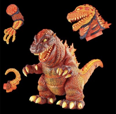 🔥 Mondo Godzilla James Groman Vinyl Figure Burning Variant LTD