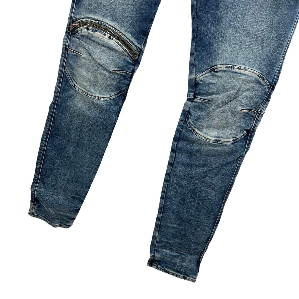 G-Star Raw 5620 3D Zip Knee Skinny Antic Faded Kyanite Size 34 x