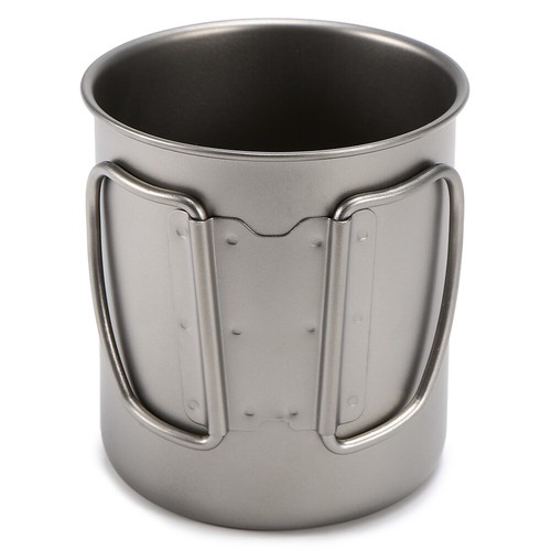 300/400/450/750ml Outdoor Titanium Cup Mug Water Cup w/ Foldable Handle WTY T0A8 - Picture 39 of 46