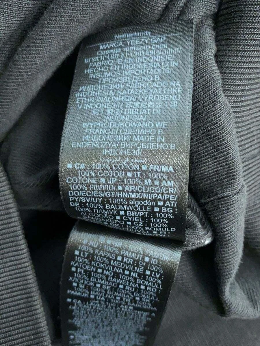 FELPA CON CAPPUCCIO YEEZY GAP ENGINEERED BY BALENCIAGA L COTONE Grigio 1166 Usata