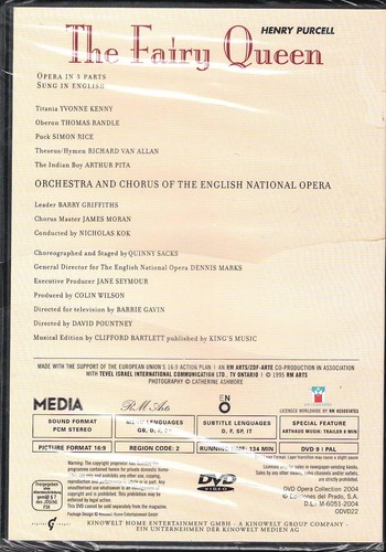 The Fairy Queen. Henry Purcell. Opera completa in tre parti (1 DVD) Yvonne Ke... - Imagen 2 de 2