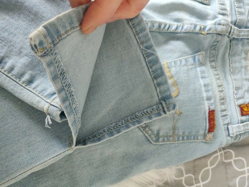 7 For All Mankind Ankle Skinny Jeans - Girls Size 10 - Picture 6 of 7