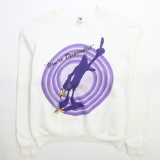 Vintage Looney Tunes Daffy Duck You're Despicable Crewneck Sweatshirt XL 90s