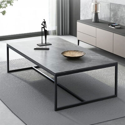 Sintered Stone Coffee Table Rectangular Living Room Cocktail Sofa Center Tables