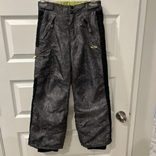 NEW Champion Youth Insulated Gray Snake print Snow/Ski Pants Sz:Medium 8-10