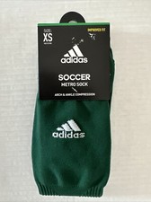 New Adidas Metro V Socks - Arch  Ankle Compression- Youth Shoe Size 9C-1Y Green