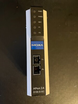 MOXA NPORT IA-5150-S-SC RS232/422/485 Single Mode Fiber Port NPort IA5000 Series