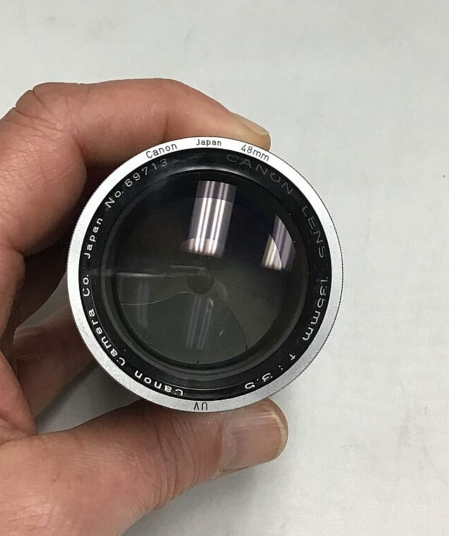 Vintage Canon Camera Co. Canon Lens 135mm f : 3.5 No. 69713