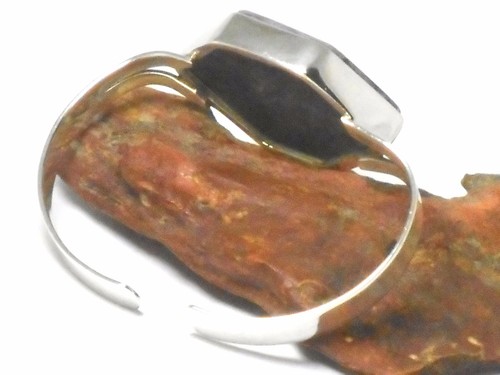 Klobiger Charoit Armreif 925 Sterlingsilber - Geschenkverpackung - gestempelt - Bild 5 von 5