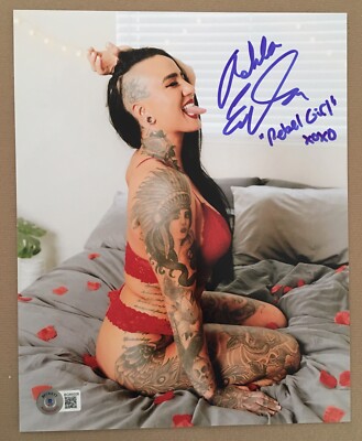 Ashlee Evans-Smith Rebel Girl UFC signed 8x10 Photo With Beckett COA