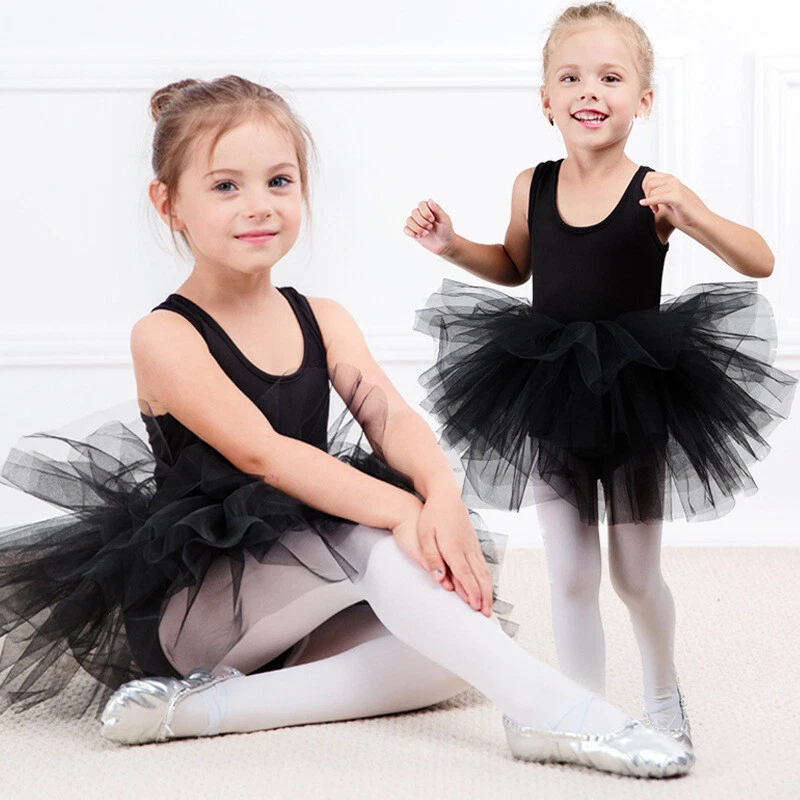 Girls Kid Ballet Tutu Dress Skirt Gymnastics Leotard Dancewear Ballerina Costume - Image 2 of 4