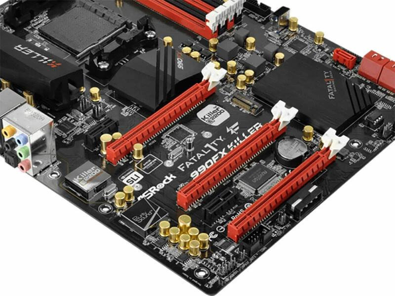 ASRock 990FX Killer Socket AM3+ AMD 990FX Motherboard DDR3 USB/3.1 With I/O - Image 4 of 4
