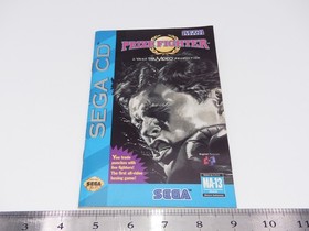 Authentic Sega CD Prize Fighter Instruction Manual Only No Game Genesis