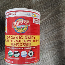 EARTH'S BEST ORGANIC DAIRY MILK BASED INFANT FORMULA IRON 32oz Exp.01/10/2028