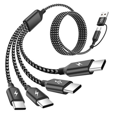 USB C Splitter Multi Charging Cable, Dual Type C Charger Cord,4 in 1 Multiple Ny