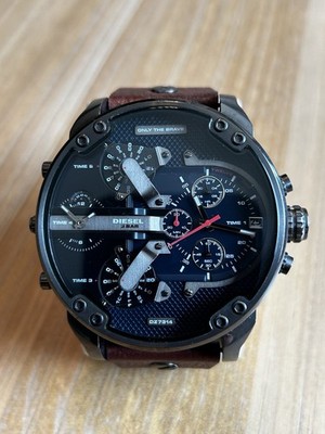 Diesel Men's DZ7314 Mr. Daddy Multi-Timezone Leather Strap Watch