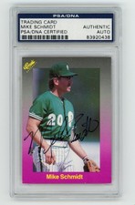 Mike Schmidt Signed 1989 Classic #153 PSA DNA COA Auto HOF Philadelphia Phillies