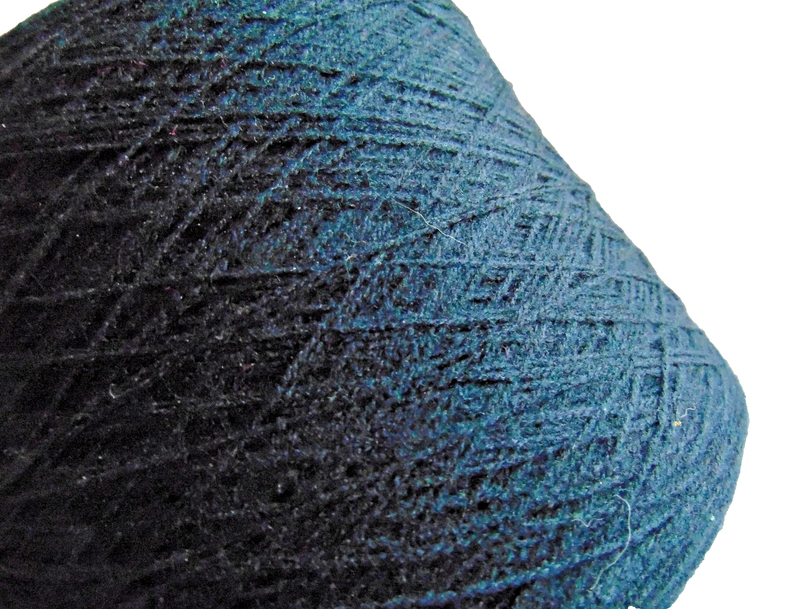 Vintage Unbranded Machine Cone Fingering/Sport Navy Blue Yarn 2+ Lbs. NICE image 3