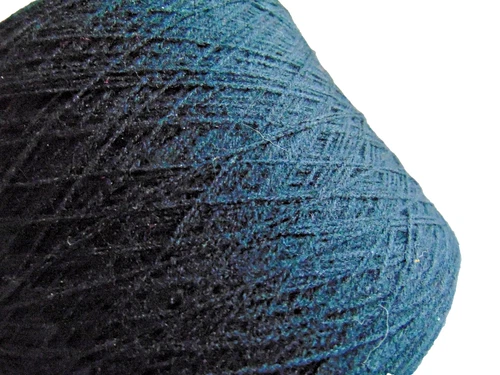 Vintage Unbranded Machine Cone Fingering/Sport Navy Blue Yarn 2+ Lbs. NICE image 3