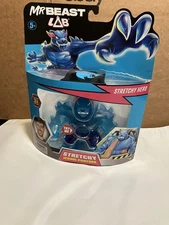 Mr Beast Lab Heroes Stretchy Hero Hypercharged Blue Panther 5" Action Figure New