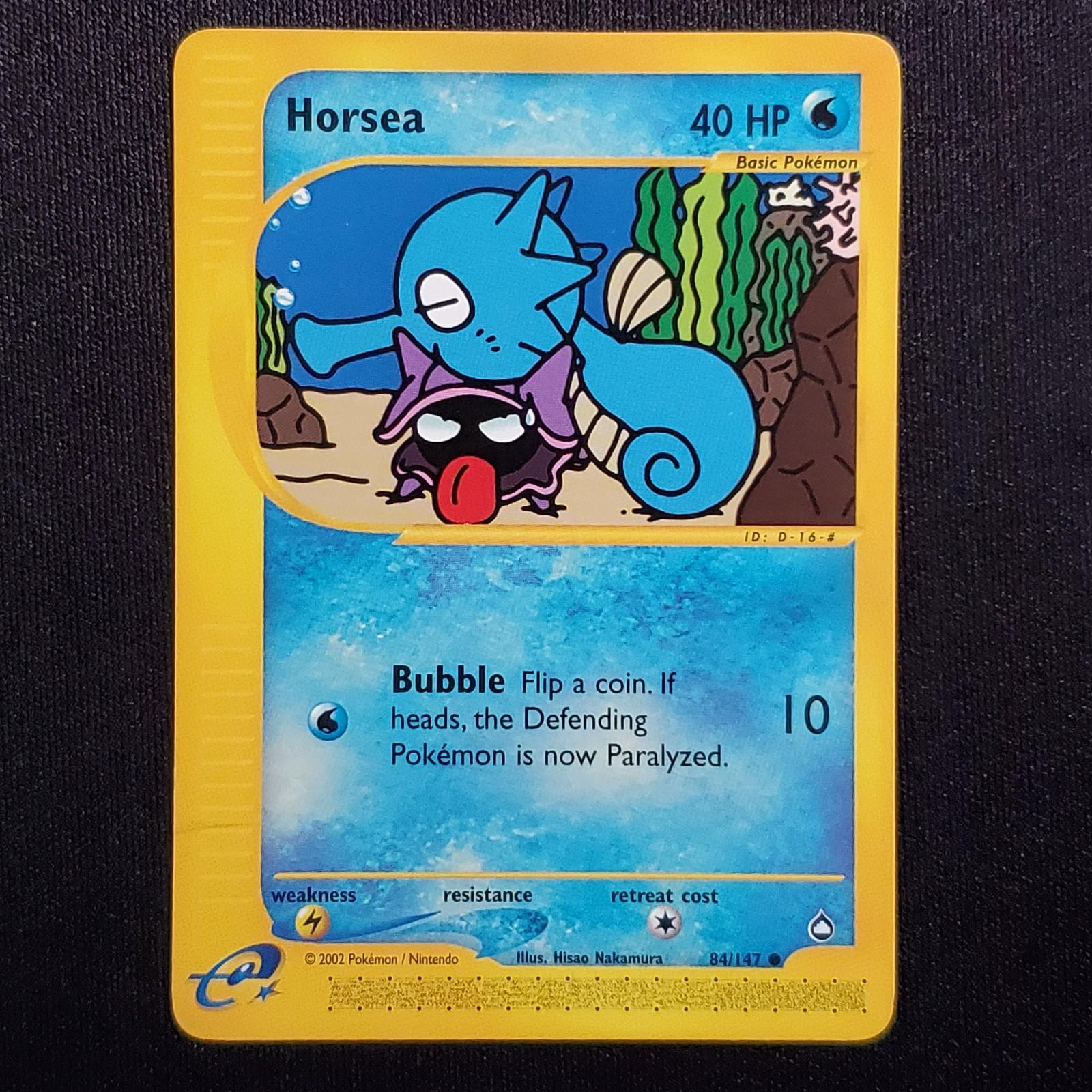 Horsea 84/147 Common Aquapolis Pokemon Heavily Played