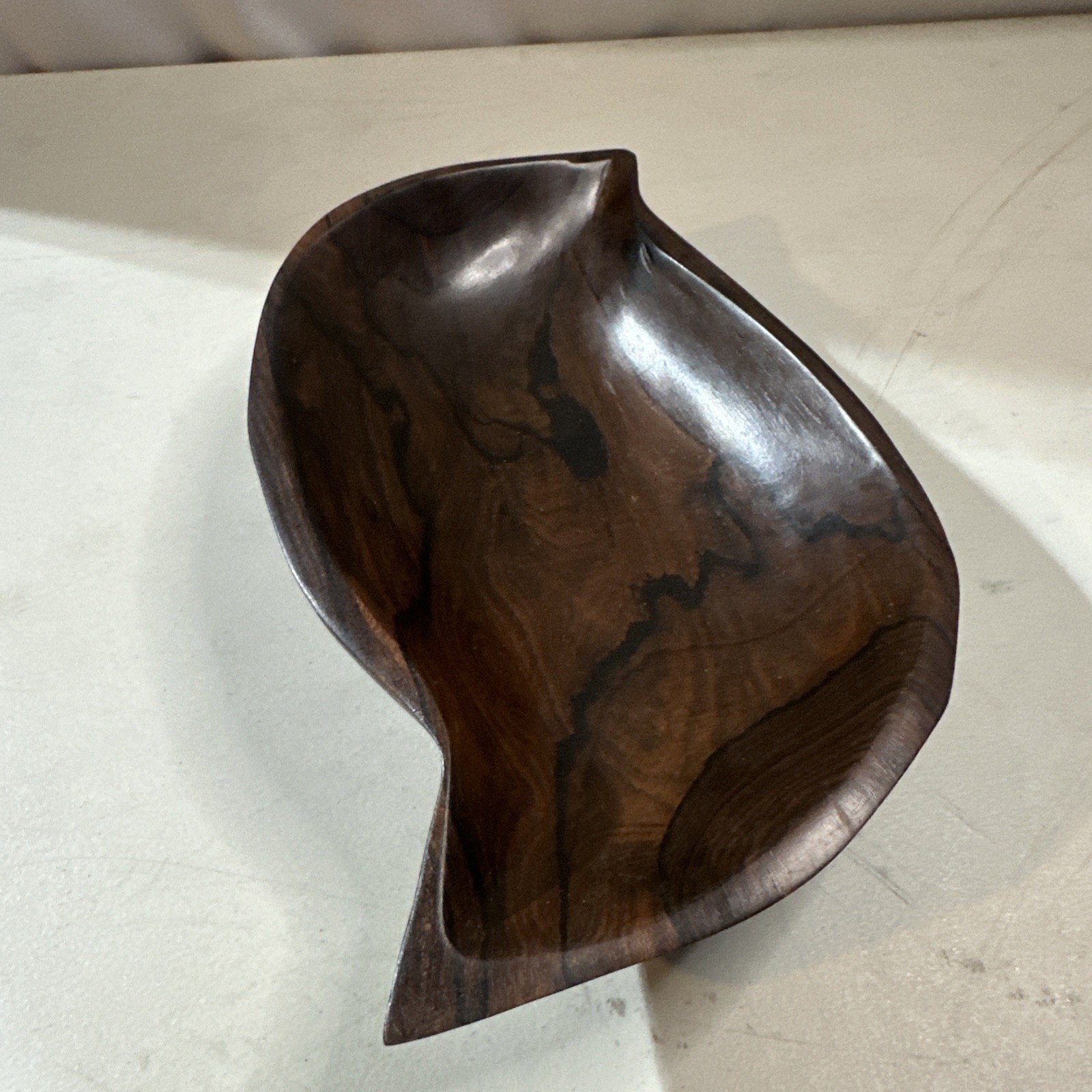 Vintage Mid Century Modern Brazilian Wood Serving Tray 12” x 6"