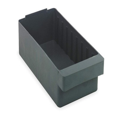 QUANTUM STORAGE SYSTEMS QED602GY Drawer Bin,Gray,HIPS,4 5/8 in 2KWC7