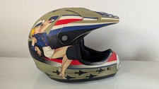Casco de piloto de combate Raider MX II/casco de motocicleta ATV pin up niña motocross