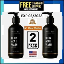 Shield Men's Acne Body Wash Maximum Strength 8.5 FL 10 Benzoyl Peroxide 2 PACK