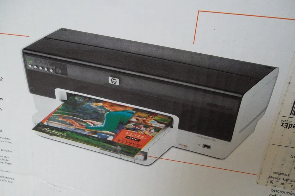 HP Deskjet 6988 Color Printer USB LAN Wireless 36 ppm 4800x1200 dpi CB055A NEW - Image 3 of 4