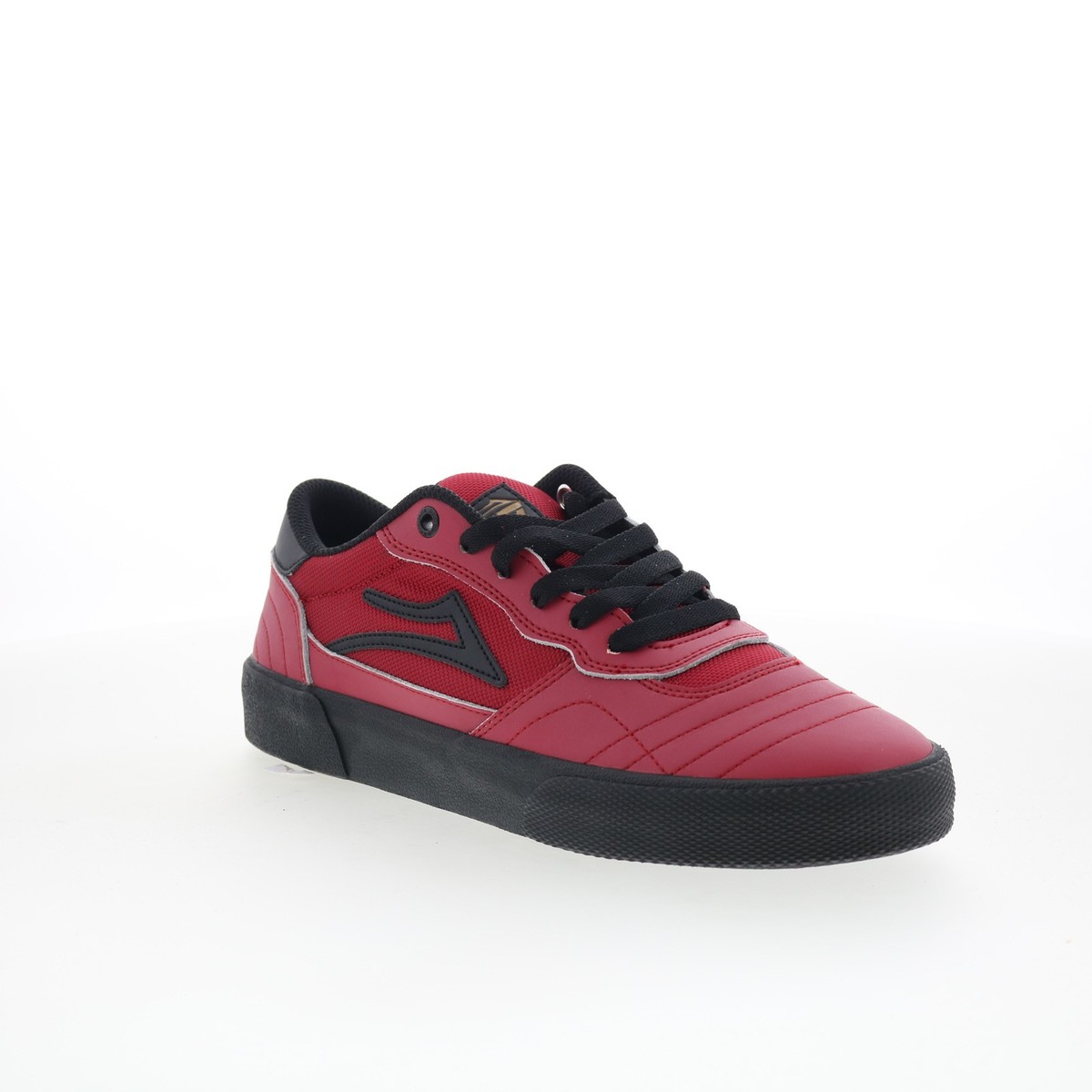 Lakai Cambridge Mens Red Leather Lace Up Skate Inspired Sneakers