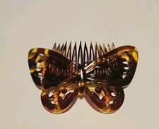 Vintage GOODY Butterfly Hair Comb Tortoise