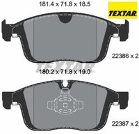 Textar 2238601 Bremsbelagsatz FüR Scheibenbremse Bremsbelagsatz FüR Volvo