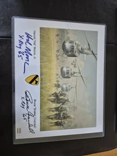 General Hal Moore Bruce Crandall MOH Signed 8 x 10 We Were Soldiers Rare B