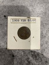 Lincoln cent 1909 coin VDB