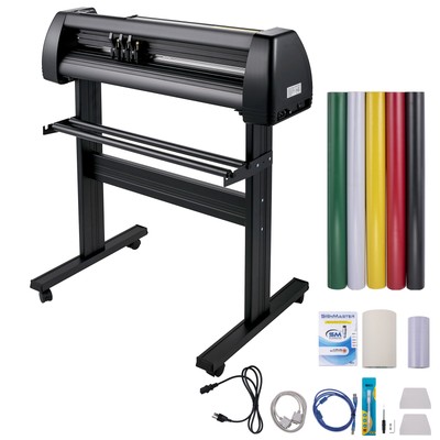 28''Vinyl Cutter Machine Vinyl Plotter LCD Display w/ Signmaster Software