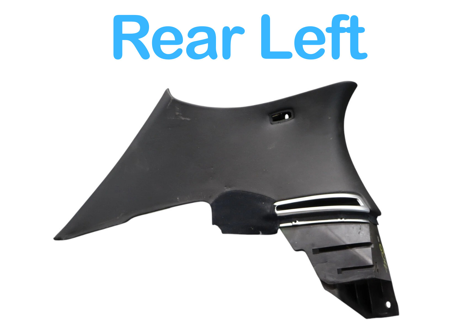 06-13 Bentley Continental Flying Spur Rear Left C-Pillar Cover Trim Black Oem