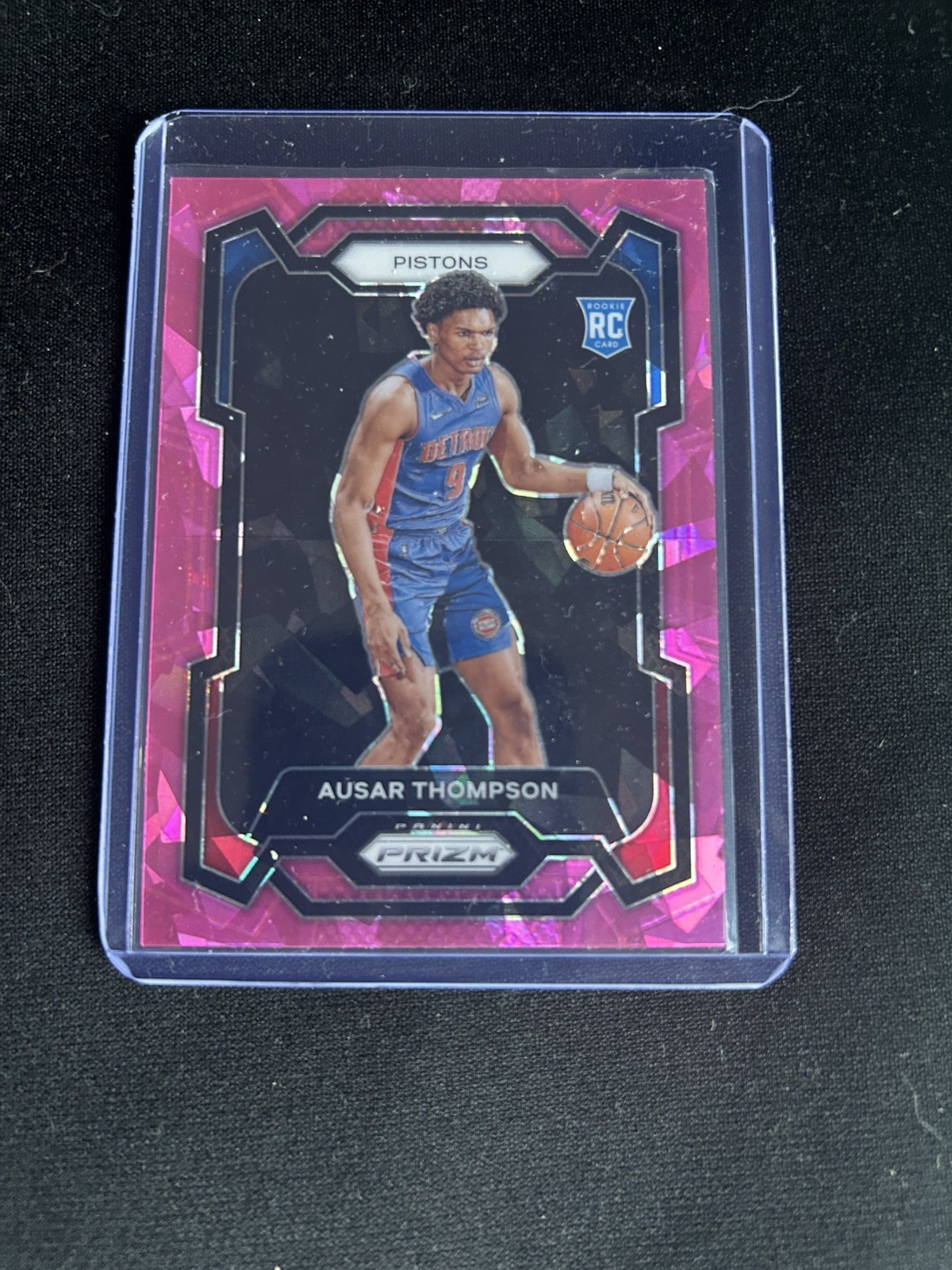 Ausar Thompson 2023-24 Panini Prizm #178 Pink Ice Prizm Rookie Detroit Pistons