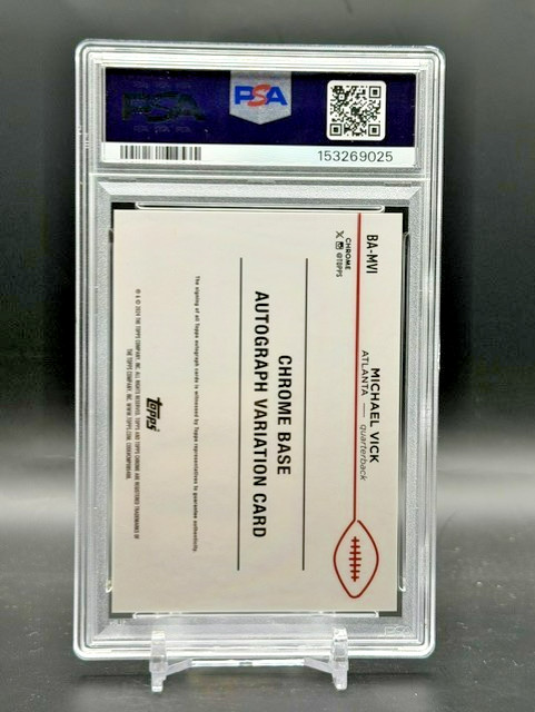 2024 Topps Chrome Auto Variation Gold Geometric /50 PSA 10 GEM (Auto) view 3