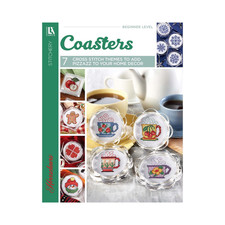 Leisure Arts Cross Stitch Coasters Book - Cross Stitch Patterns, Step-by-Step