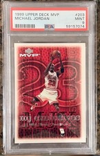 1999 Upper Deck MVP Michael Jordan HOF 🏀🐐🔥#203 PSA 9 Mint