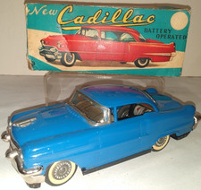 1956 New Cadillac 2 Door Hardtop Tin Battery Op With Original Box