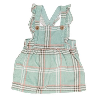 Carter's, Latzkleid, Größe: 56/62, Grün/Mehrfarbig, Baumwolle, Karo, Cord #SyF