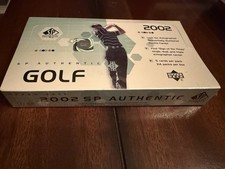 2002 Upper Deck SP Authentic Golf FACTORY SEALED Hobby Box Tiger Woods Mickelson