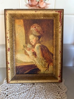 framed art print  The Love Letter'' (Le Billet Doux) by Jean-Honoré Fragonard. 
